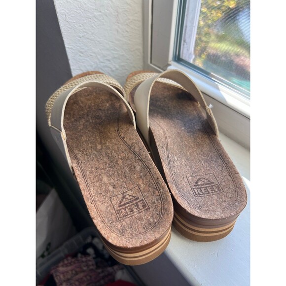 REEF Women’s Vista Hi Platform Sandals in Brown & Ivory Size 10 - Picture 6 of 12